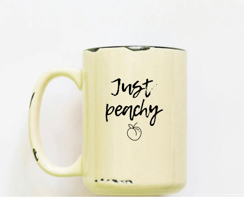 Rustic Mug | Just Peachy | The BUCK-it Boutique