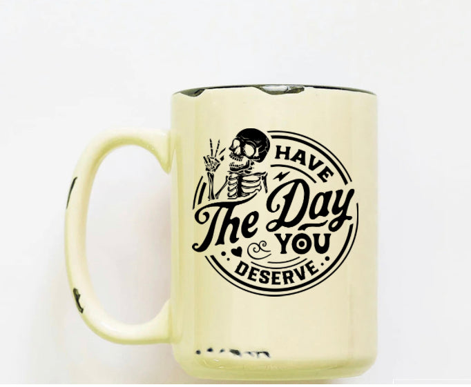 Rustic Mug | FALL- The Day You Deserve | The BUCK-it Boutique