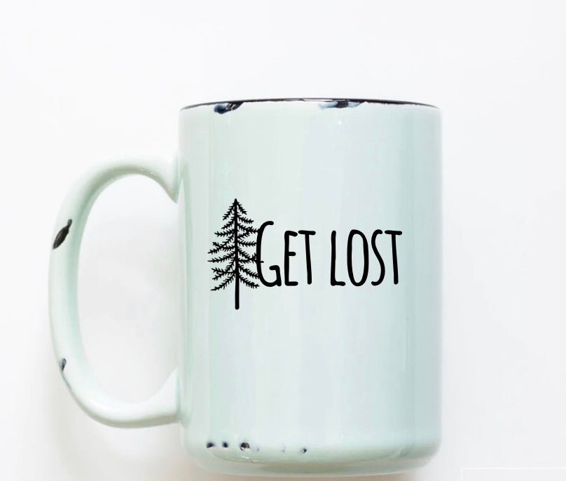 Rustic Mug | Get Lost | The BUCK-it Boutique