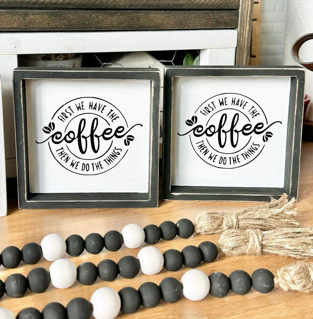 Wooden Sign | Coffee  | The BUCK-it Boutique