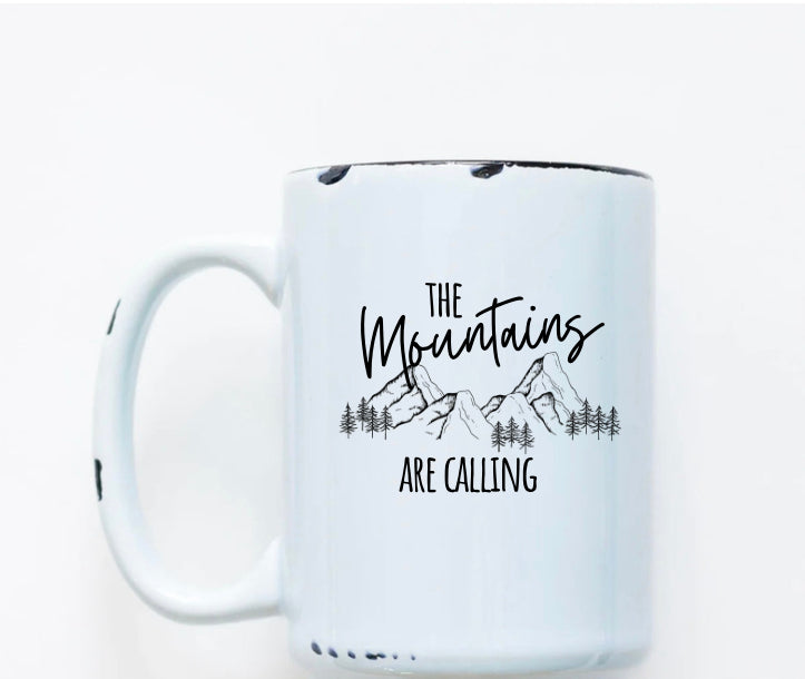 Rustic Mug | Mountains | The BUCK-it Boutique