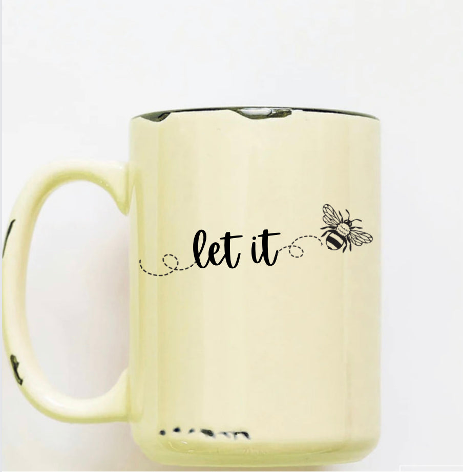 Rustic Mug | Let it Bee | The BUCK-it Boutique