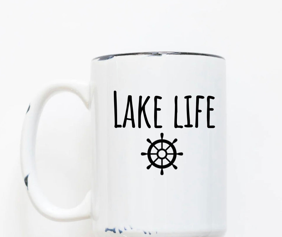 Rustic Mug | Lake Life | The BUCK-it Boutique