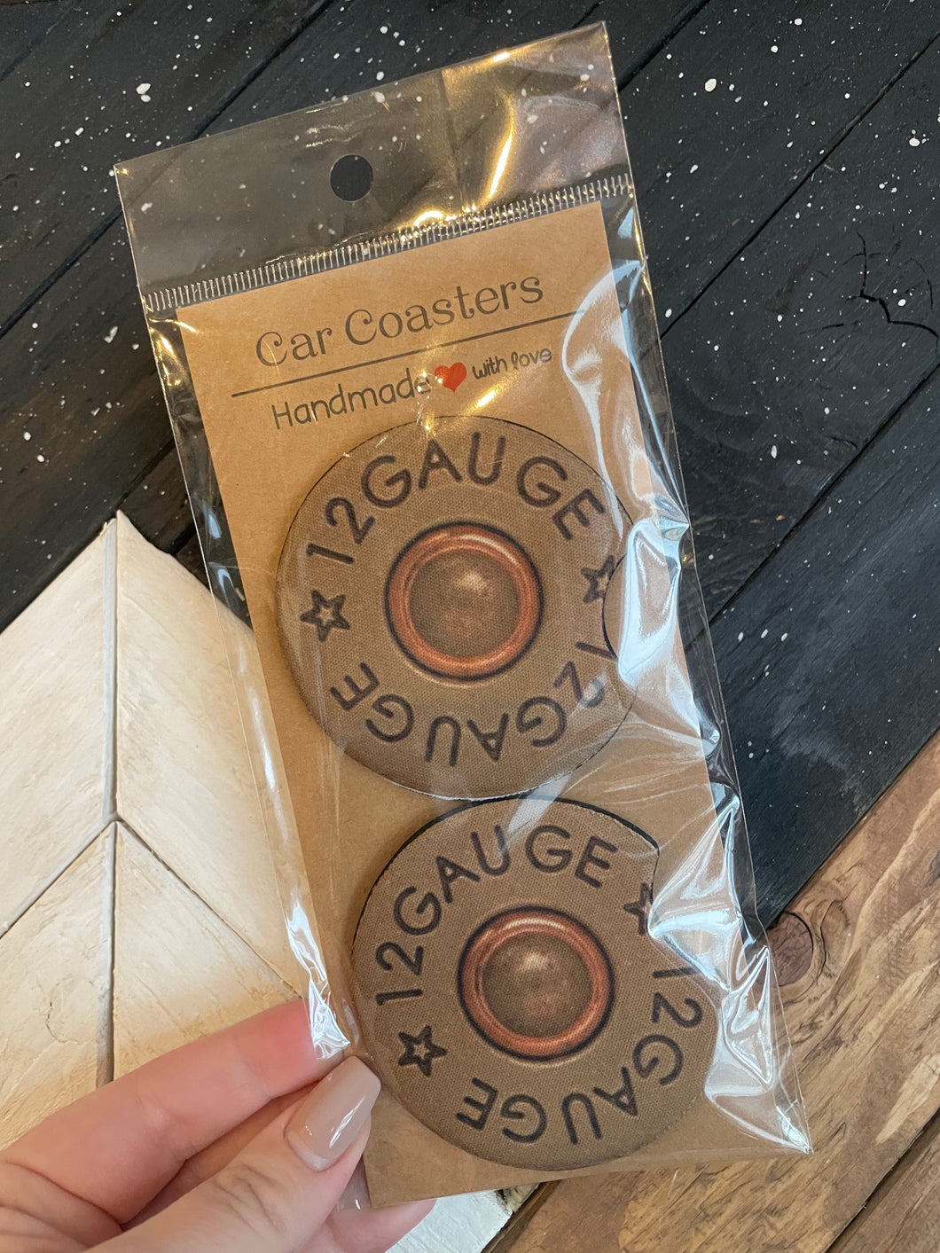 Car Coaster Set | 12 Gauge | The BUCK-it Boutique