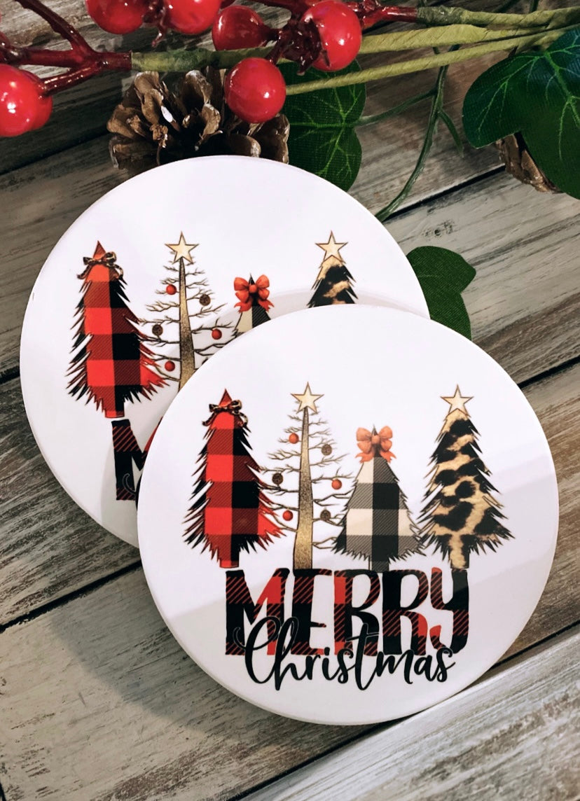 Coasters | Merry Christmas | The BUCK-it Boutique