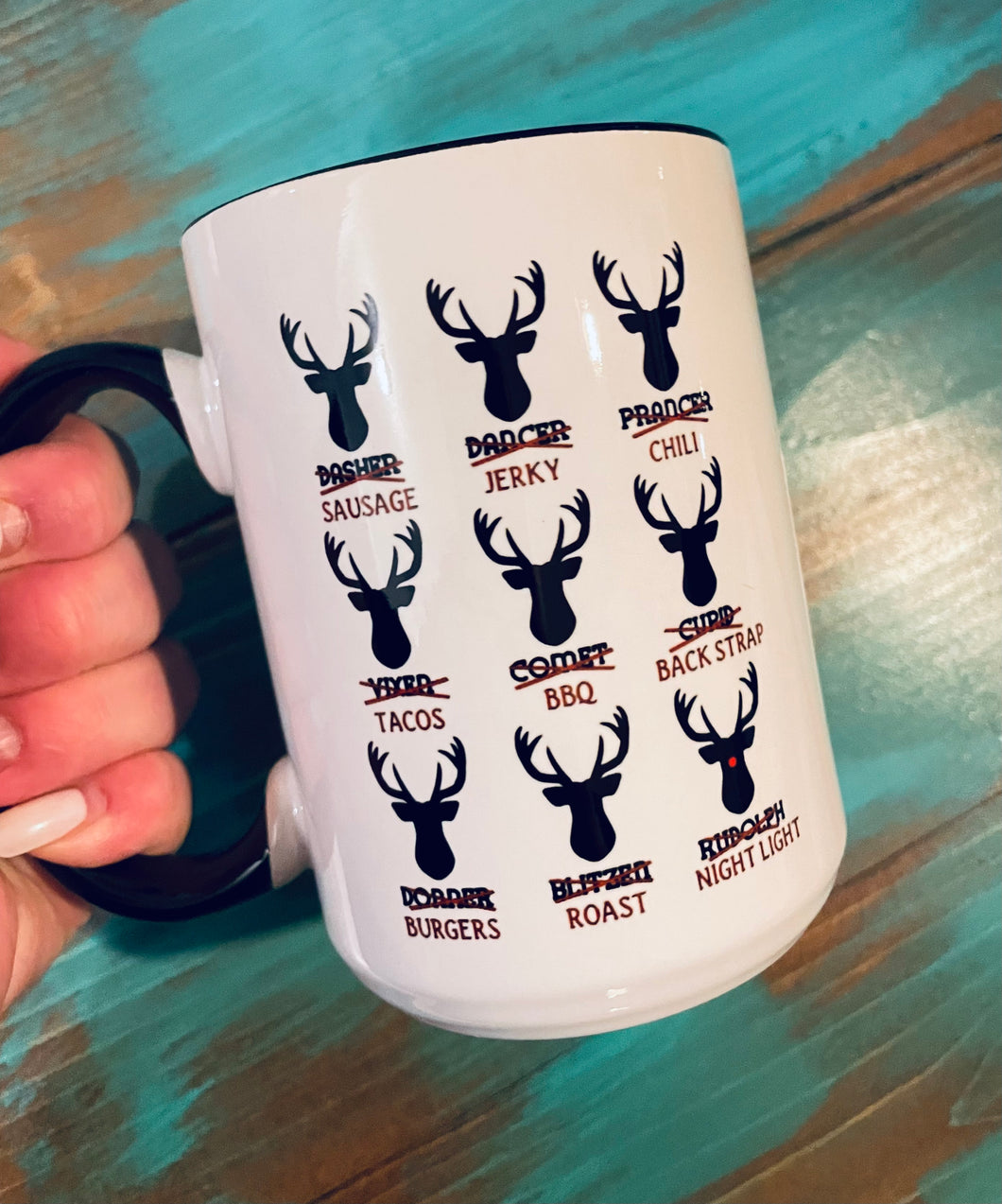 Mug | Christmas-Reindeer  | The BUCK-it Boutique