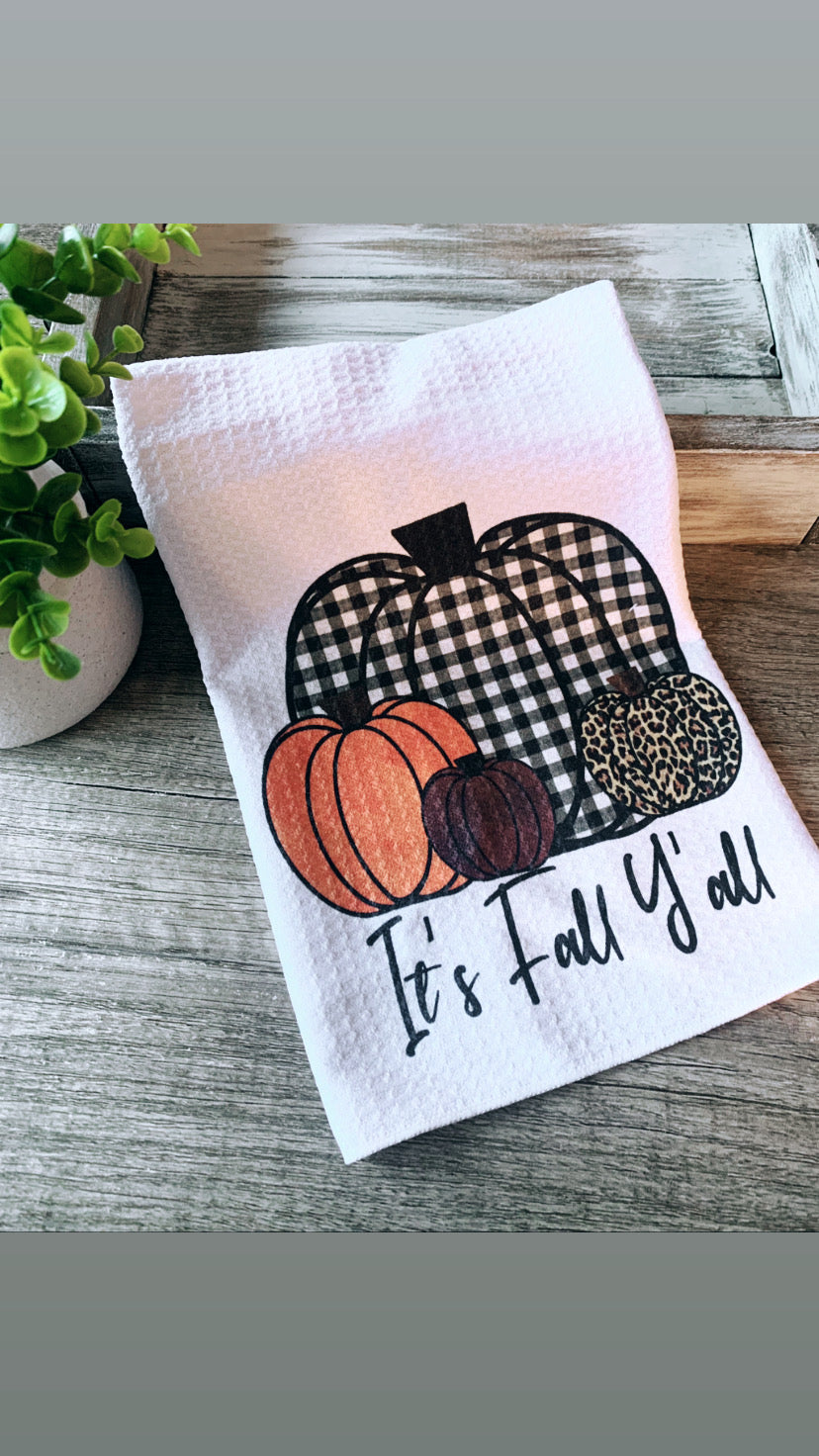 Dish Towel | Fall Y’all | The BUCK-it Boutique