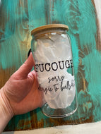 Glass Tumbler | FuCough | The BUCK-it Boutique