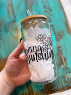 Glass Tumbler | Sunshine | The BUCK-it Boutique