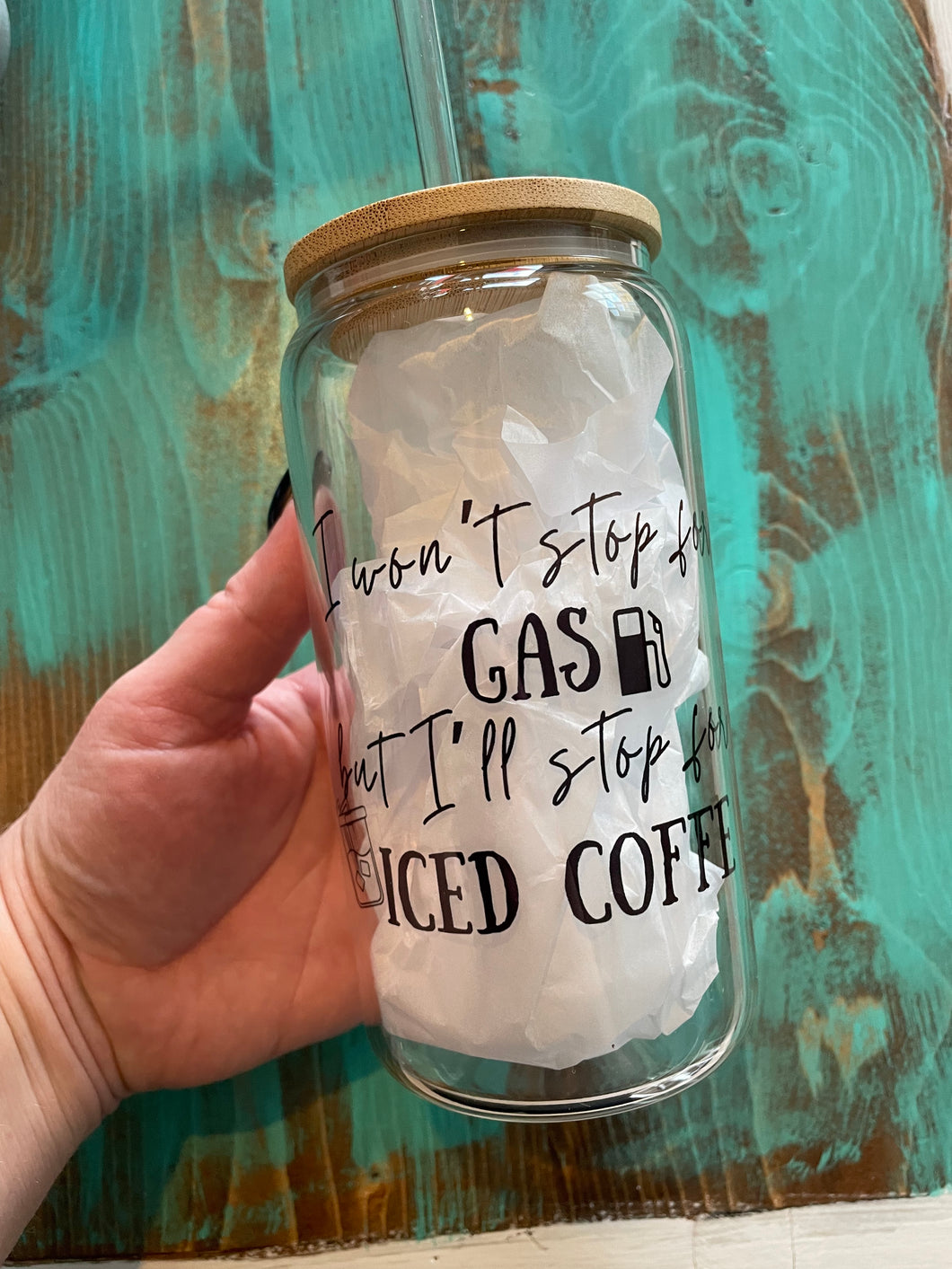 Glass Tumbler | Iced Coffee | The BUCK-it Boutique